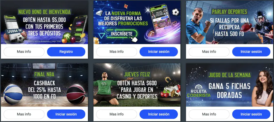 Bonos populares en Codere Argentina: para slots y apuesta deportiva
